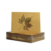 Paula Skene Designs Maple Leaf Gold Foil Blank Card | Putti Fine Furnishings