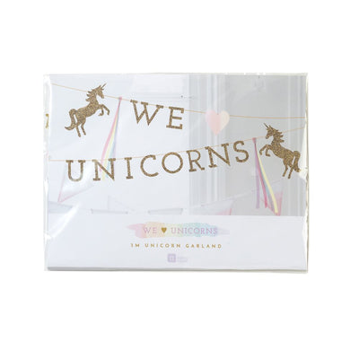 Arriving Soon! "We Heart Unicorns" Magical Garland -  Party Decorations - Talking Tables - Putti Fine Furnishings Toronto Canada - 2
