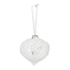 Iced White Glass Onion Ornament, AC-Abbott Collection, Putti Fine Furnishings