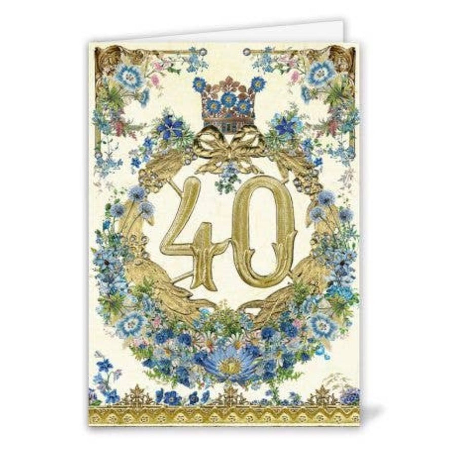 40 Crown Crest Greeting Card