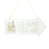 Bunny Egg Hunt Wooden Arrow
