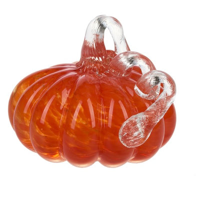 Light Up Brown Glass Pumpkin | Putti Celebrations Canada