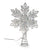 Silver Snowflake Tree Topper with Projector