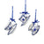 Kurt Adler Delft Blue Cup and Saucer Ornament | Putti Christmas Decorations 