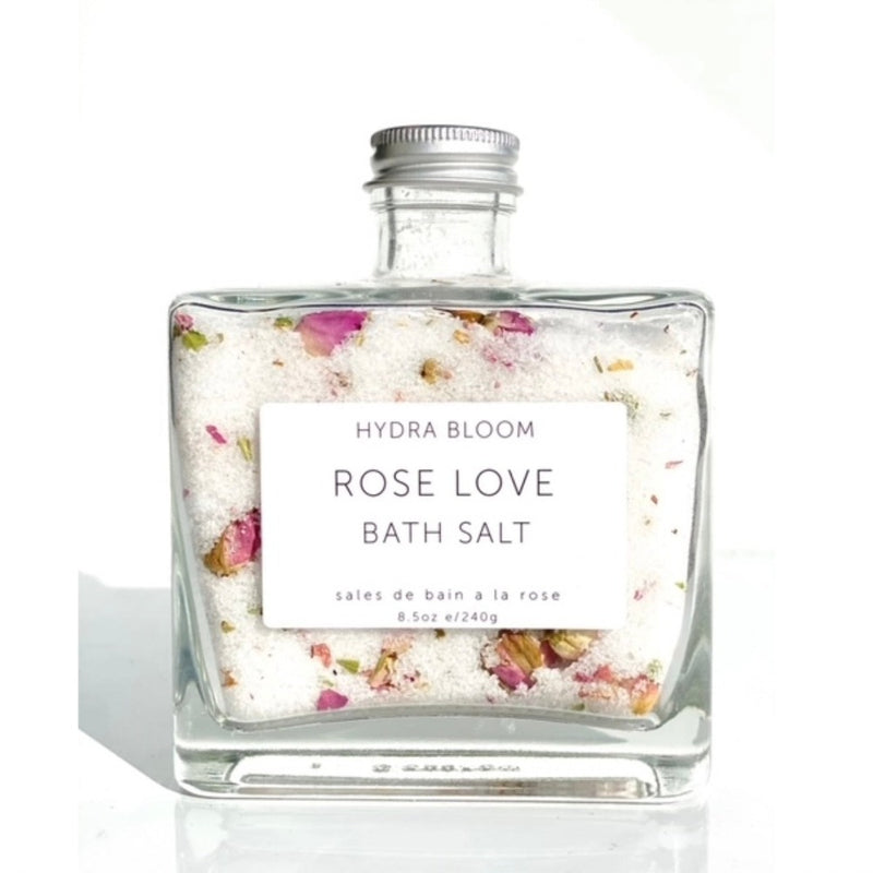 Hydra Bloom Beauty - Rose Love Bath Salts 8.5oz | Putti Fine Furnishings 