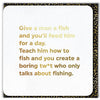Funny Birthday Card - Give A Man A Fish