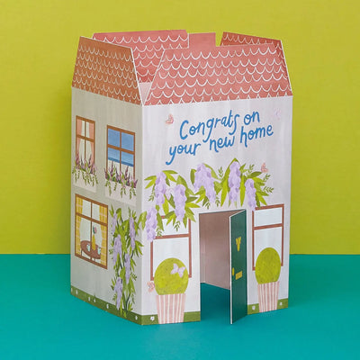 'Congrats on your new home" 3D Fold Out Greeting Card