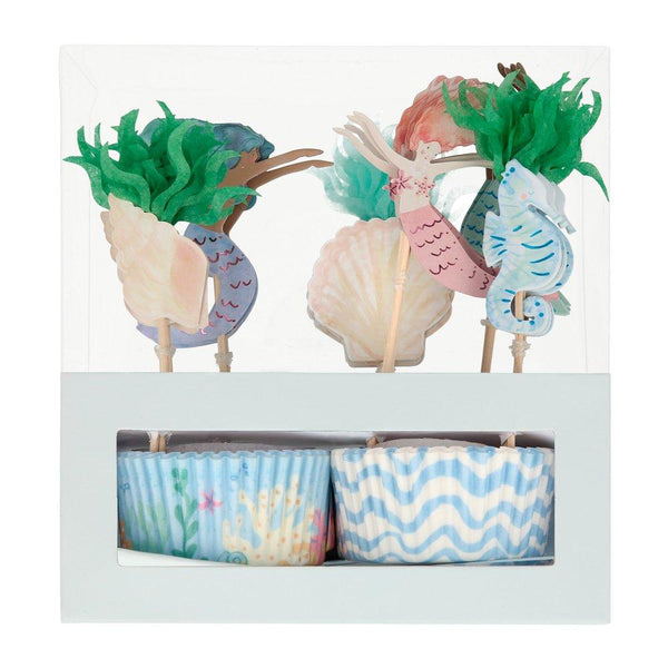 Meri Meri Mermaid Cupcake Kit |  Le Petite Putti Canada