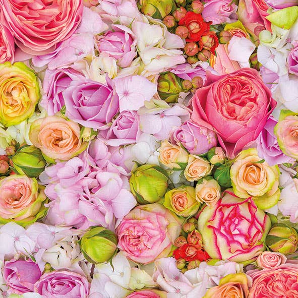 Bed Of Roses Paper Napkin - Lunch