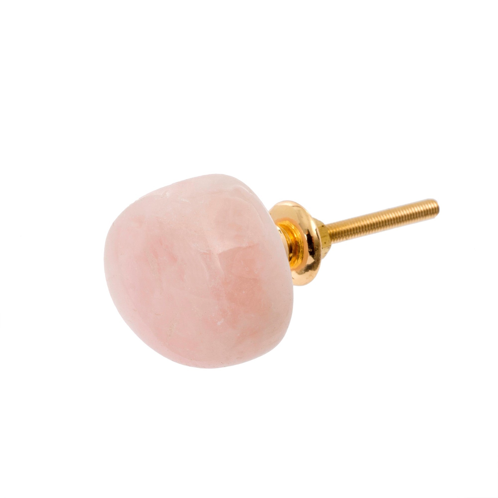  Polished Rose Quartz Knob, IT-Indaba Trading, Putti Fine Furnishings