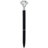 Pen with Large Gem - Black