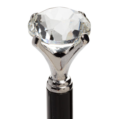 Pen with Large Gem - Black