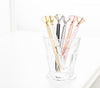 Pen with Large Gem - Black
