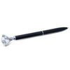 Pen with Large Gem - Black
