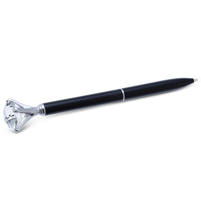 Pen with Large Gem - Black
