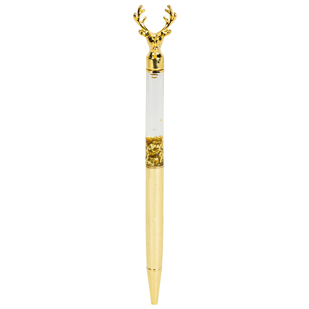 Reindeer Pen with Glitter - Gold | Putti Fine Furnishings Canada