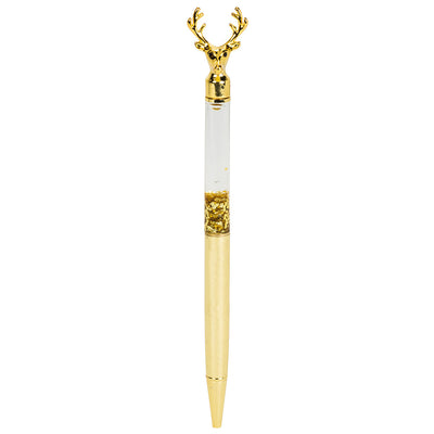 Reindeer Pen with Glitter - Gold | Putti Fine Furnishings Canada