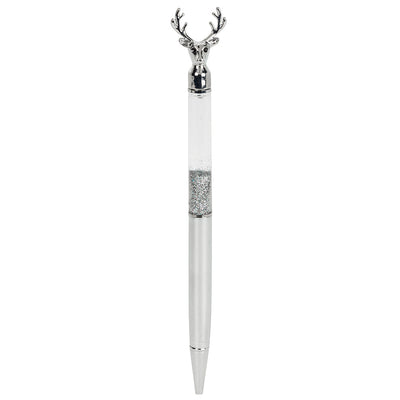 Reindeer Pen with Glitter - Silver | Putti Fine Furnishings Canada