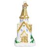 Old World Christmas Golden Cathedral Glass Ornament