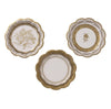 Party Porcelain Gold Small Paper Plates, TT-Talking Tables, Putti Fine Furnishings