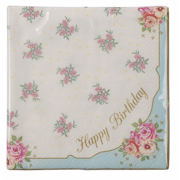 Happy Birthday Napkin -  Paper Napkins - Talking Tables - Putti Fine Furnishings Toronto Canada - 1