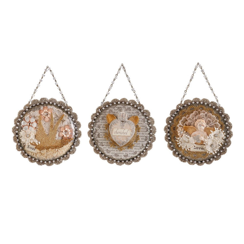 A Gilded Life Embellish Dome Ornament | Putti Christmas 