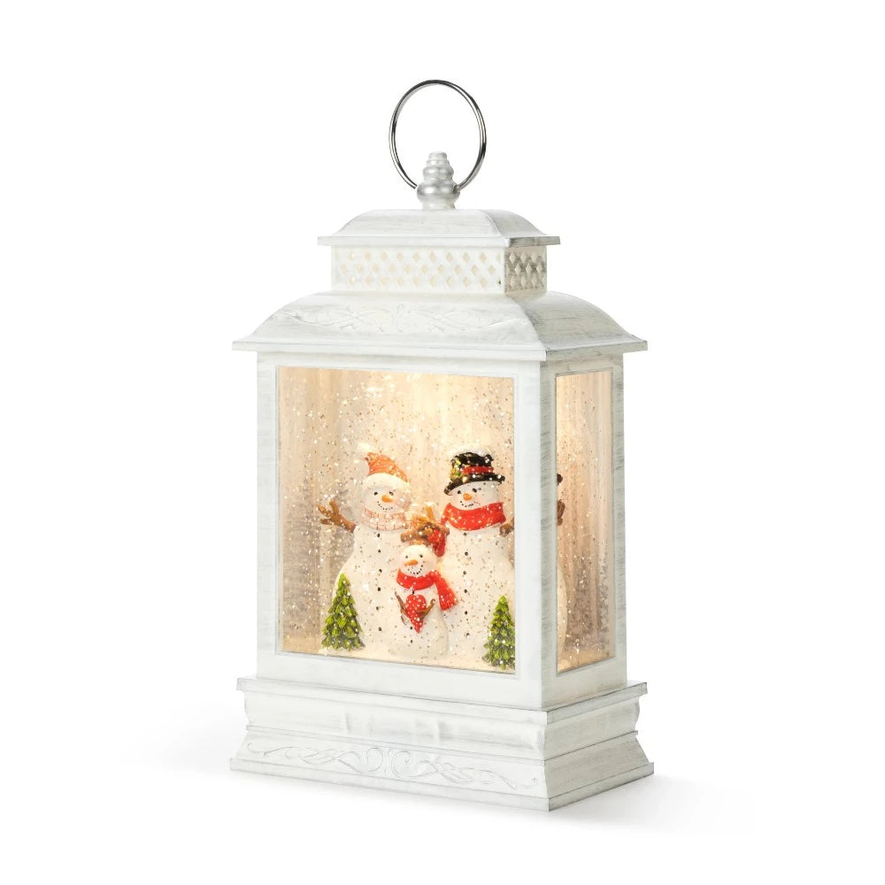 Snowman Family Perpetual Musical Lantern | Putti Christmas 
