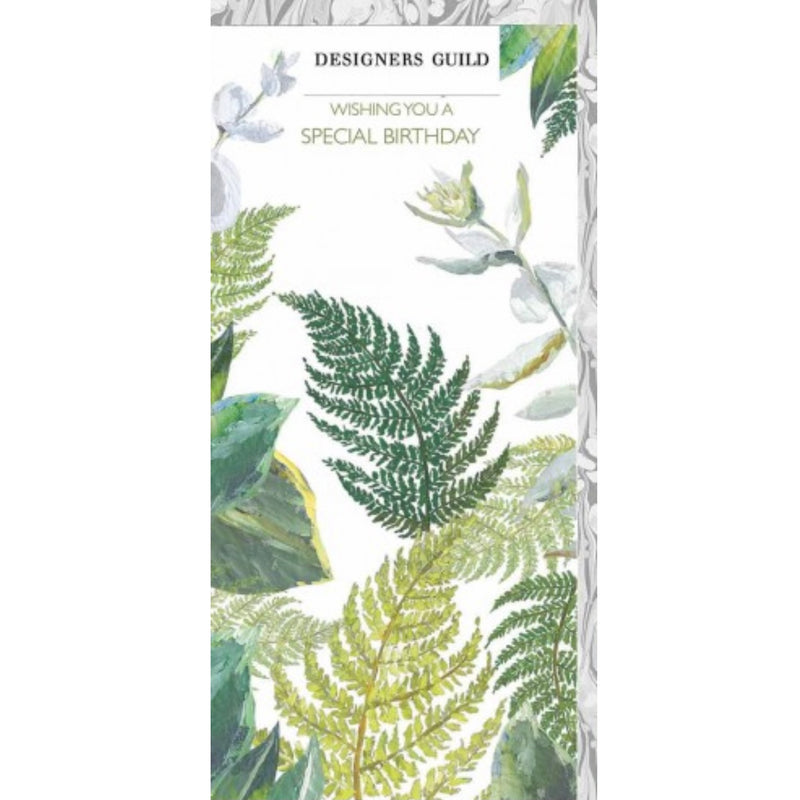 Designers Guild "Special Birthday" Ferns Money Card