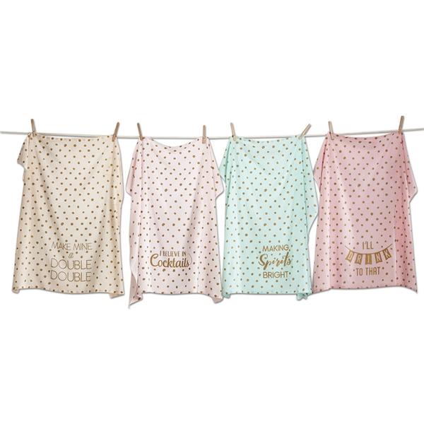  Holiday Spirits Flour Sac Tea Towels, TAG-Design Home Associates, Putti Fine Furnishings