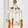 Felted Wool Bunny and Carrot Mobile
