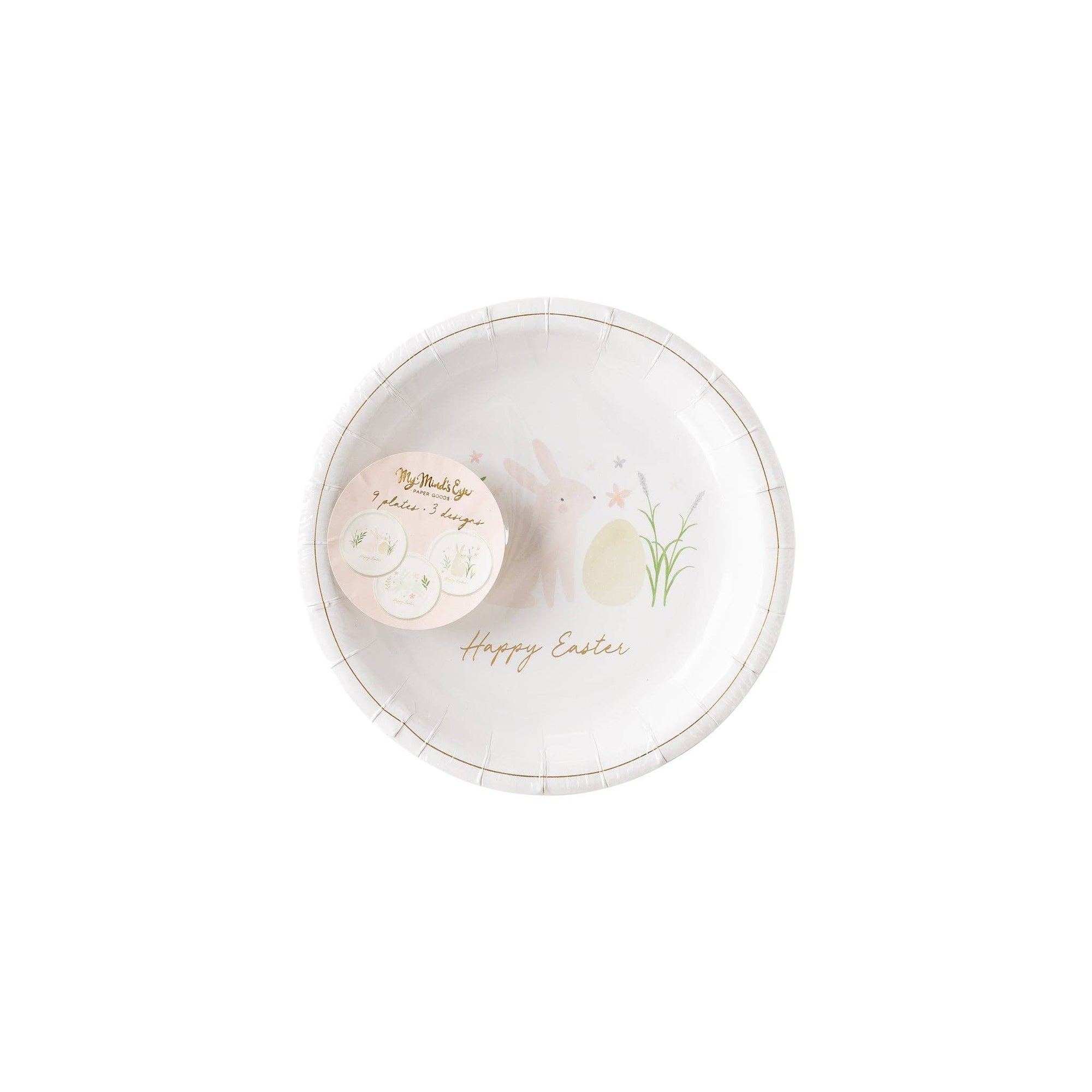 Watercolor Easter Round Paper Plates
