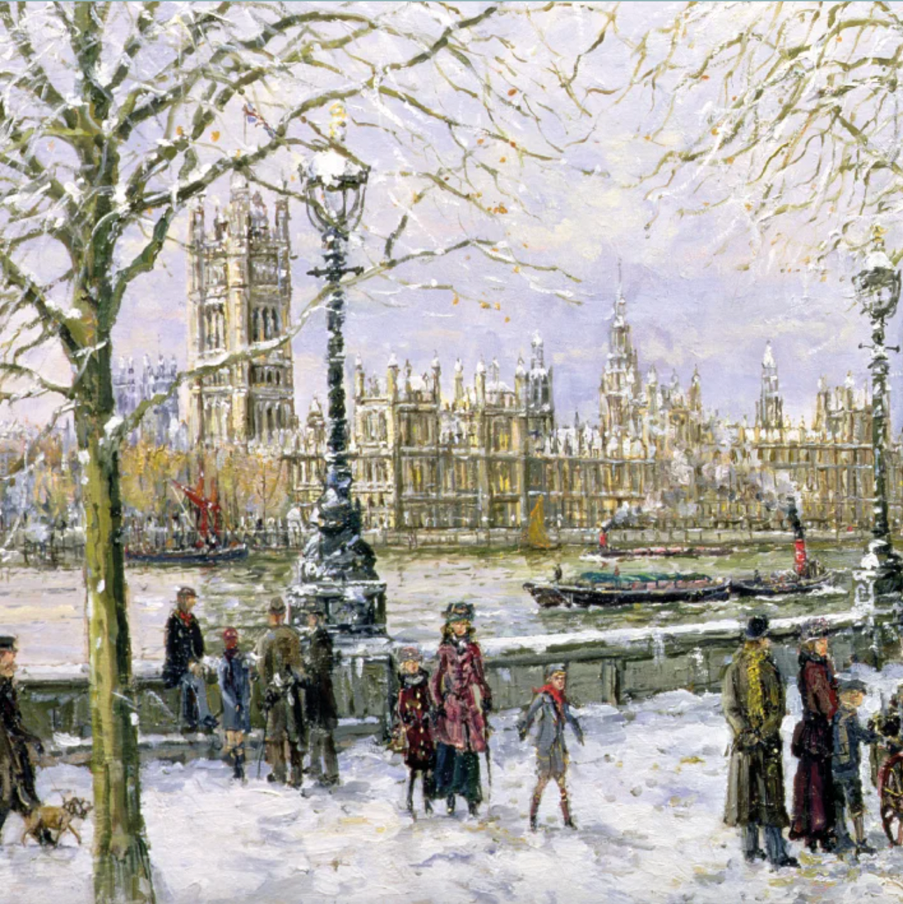 Museums & Galleries View of Westminster Christmas Card Pack