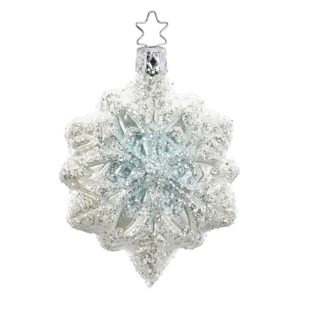 Snowflake European Glass Ornament
