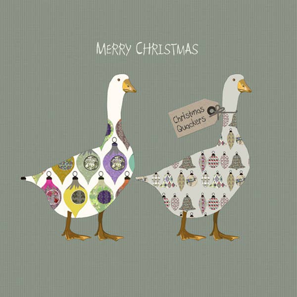 "Christmas Quackers" Christmas Card