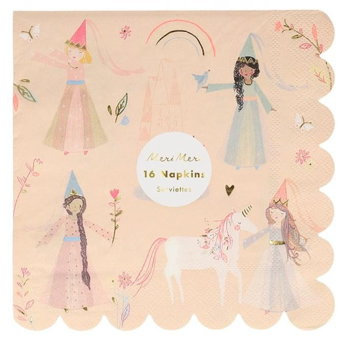 Meri Meri Magical Princess Paper Napkins - Large | Le Petite Putti 