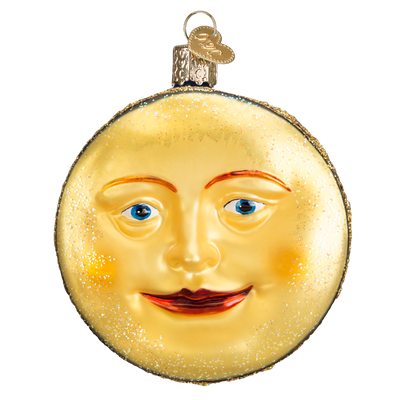 Old World Christmas Man in the Moon Glass Christmas Ornament, OWC-Old World Christmas, Putti Fine Furnishings