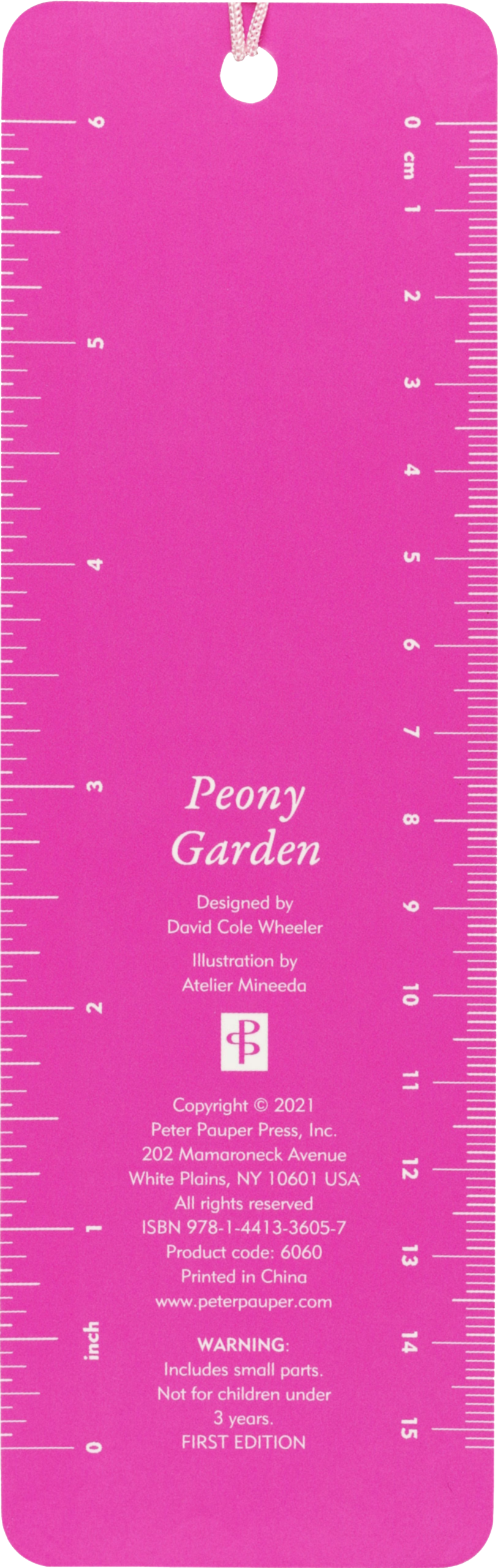 Peter Pauper Press - Peony Garden Beaded Bookmark