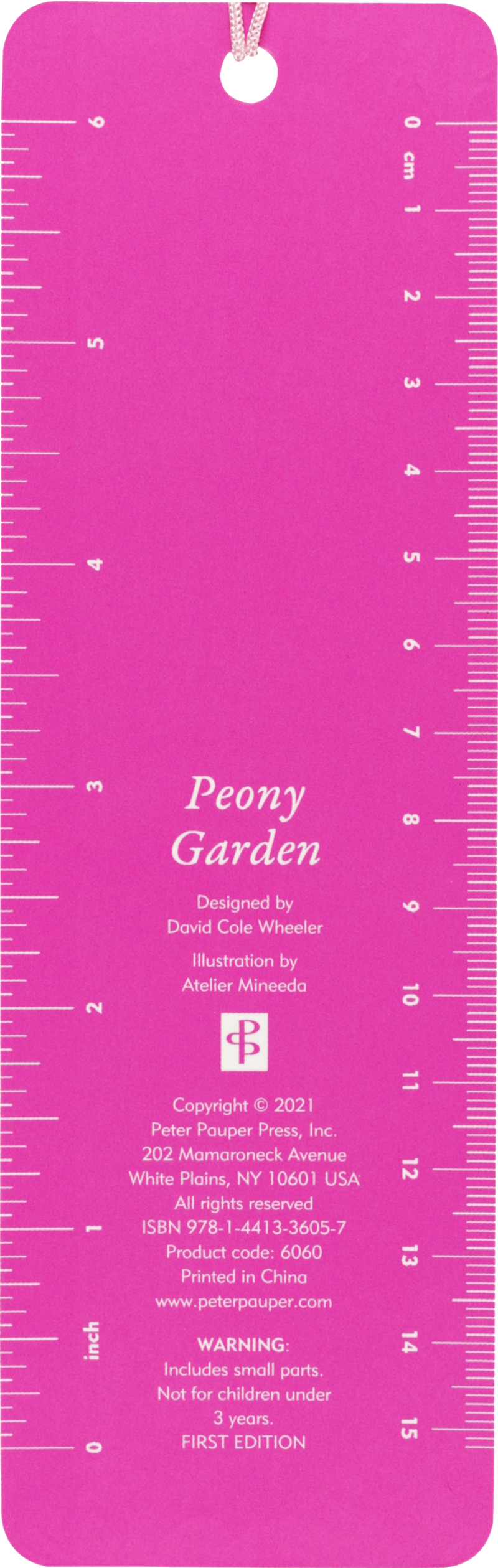 Peter Pauper Press - Peony Garden Beaded Bookmark