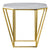 Bloomingville Gold with White Marble Top Pentagonal Table