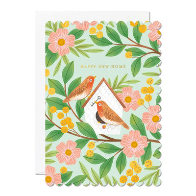 "Happy New Home" Birdhouse Greeting Card
