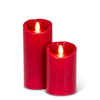 "Reallite" Flameless Medium Red Candle | Putti Christmas Canada