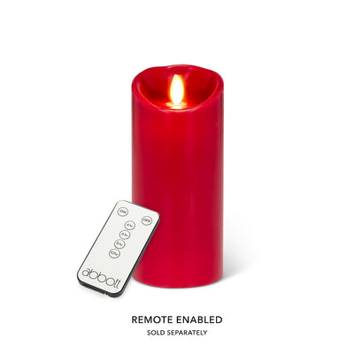 "Reallite" Flameless Medium Red Candle | Putti Christmas Canada
