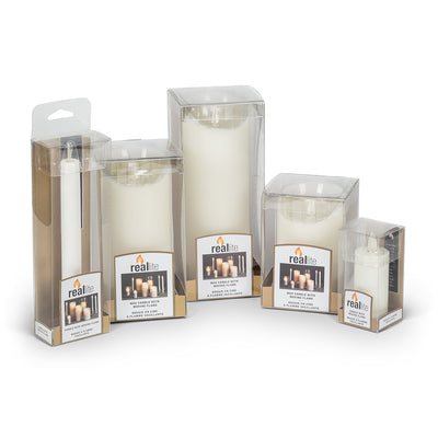 "Reallite" Ivory Flameless Candle - Small, AC-Abbott Collection, Putti Fine Furnishings