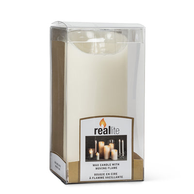 "Reallite" Ivory Flameless Candle - Medium | Putti Fine Furnishings Canada