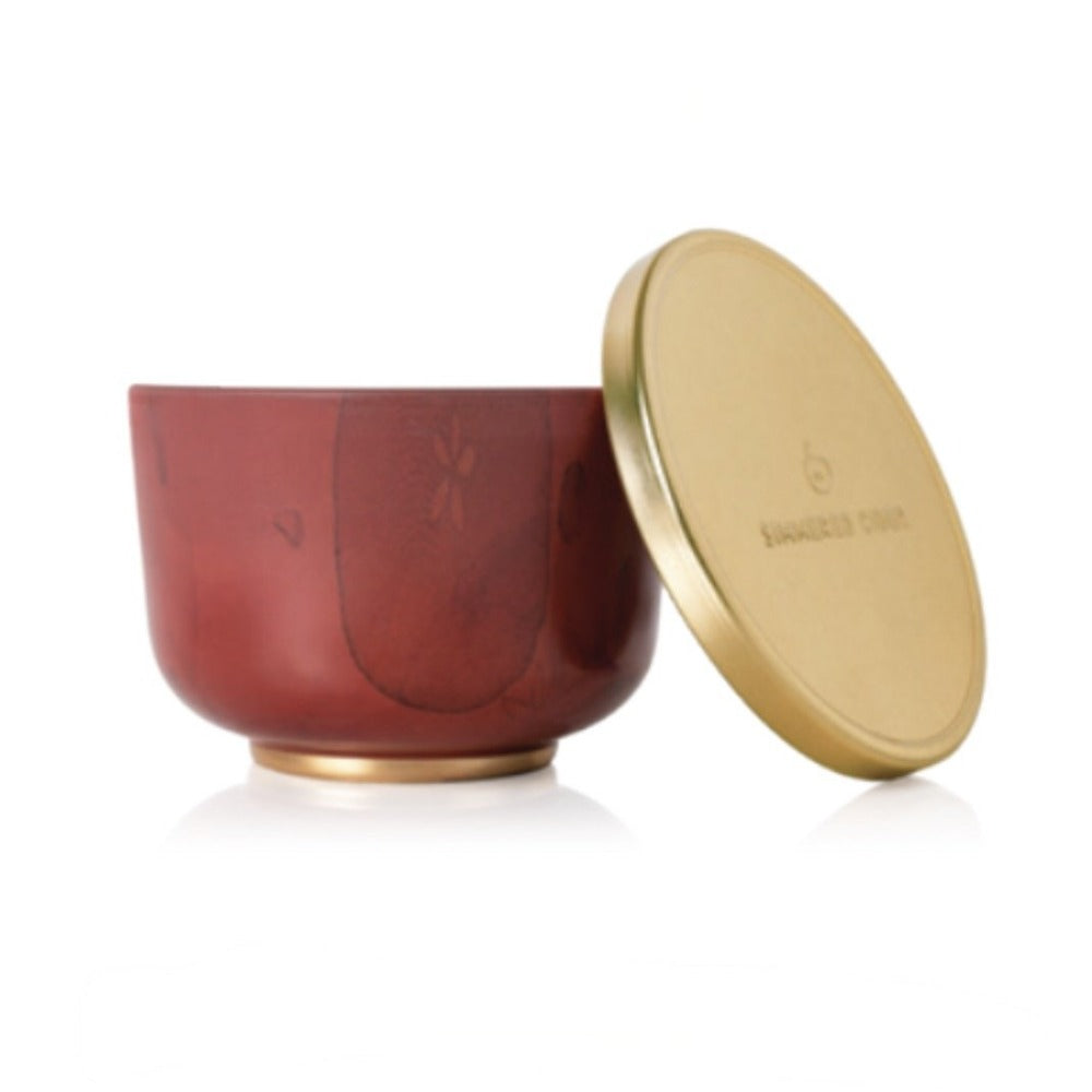 Thymes Simmered Cider Poured Candle Tin