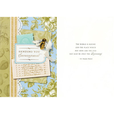 Anna Griffin "Sending You Encouragement" Greeting Card, Bella Flor, Putti Fine Furnishings