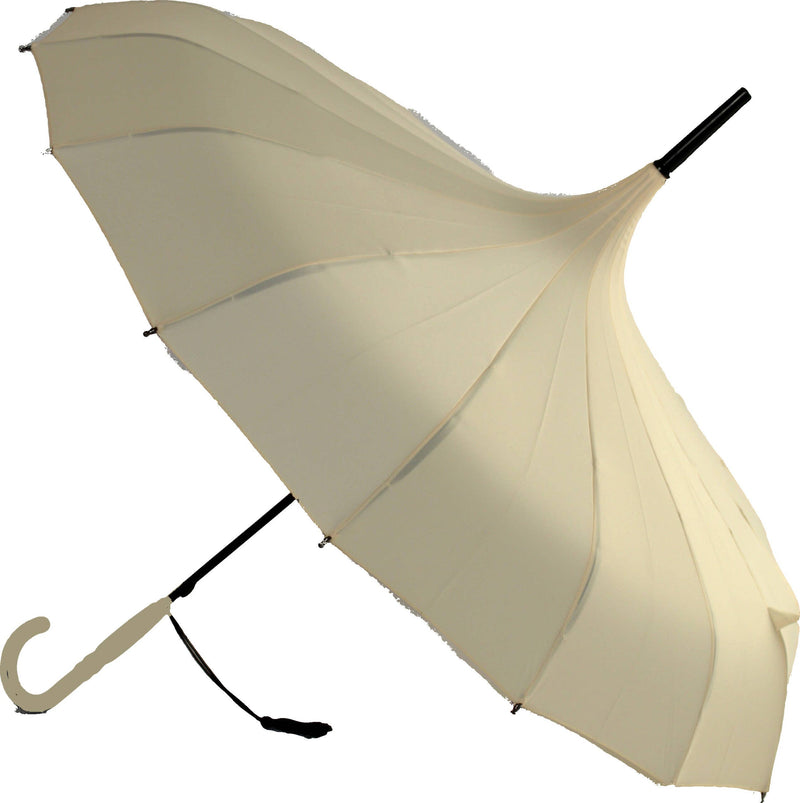 Boutique Classic Pagoda Umbrella - Beige