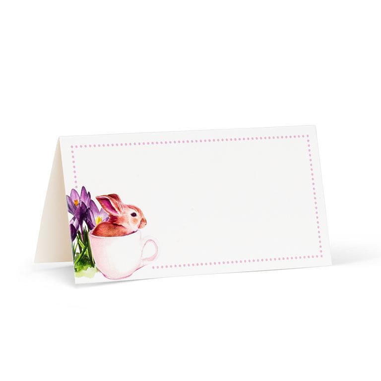 Bunny & Crocus Folded Placecard