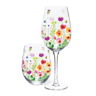 Bee Garden Stemless Goblet | Putti Fine Furnishings Canada