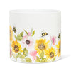 Sunflowers & Bees Large Planter